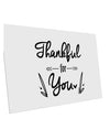 TooLoud Thankful for you 10 Pack of 6x4 Inch Postcards