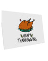 TooLoud Happy Thanksgiving 10 Pack of 6x4 Inch Postcards