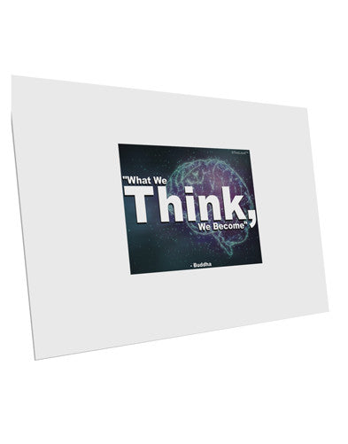 TooLoud What We Think Buddha 10 Pack of 6x4&#x22; Postcards-Postcards-TooLoud-White-Davson Sales