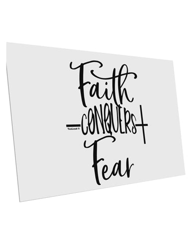 TooLoud Faith Conquers Fear 10 Pack of 6x4 Inch Postcards-Postcards-TooLoud-Davson Sales