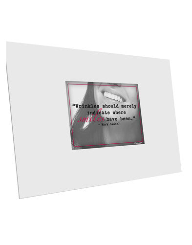 TooLoud Where Smiles Mark Twain 10 Pack of 6x4&#x22; Postcards-Postcards-TooLoud-White-Davson Sales