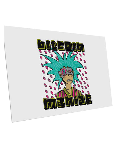 TooLoud Bitcoin Maniac Crypto 10 Pack of 6x4 Inch Postcards-Postcards-TooLoud-Davson Sales