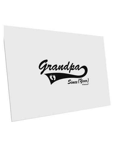 TooLoud Custom Grandpa Since YOUR YEAR 10 Pack of 6x4 Inch Postcards-Postcards-TooLoud-Davson Sales