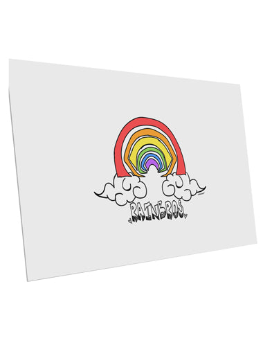 TooLoud RAINBROS  10 Pack of 6x4 Inch Postcards