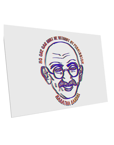 TooLoud No one can hurt me without my permission Ghandi 10 Pack of 6x4 Inch Postcards-Postcards-TooLoud-Davson Sales