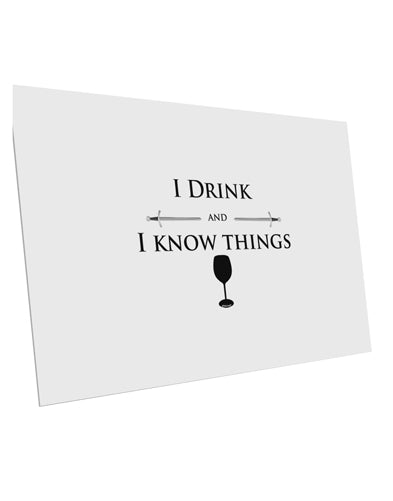 I Drink and I Know Things funny 10 Pack of 6x4&#x22; Postcards by TooLoud-Postcards-TooLoud-White-Davson Sales