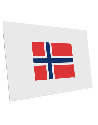 TooLoud Norwegian Flag 10 Pack of 6x4 Inch Postcards-Postcards-TooLoud-Davson Sales
