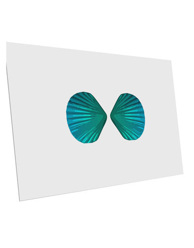 Mermaid Shell Bra Blue 10 Pack of 6x4&#x22; Postcards by TooLoud-Postcards-TooLoud-White-Davson Sales