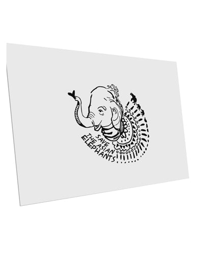 TooLoud Save the Asian Elephants 10 Pack of 6x4" Postcards-Postcards-TooLoud-Davson Sales