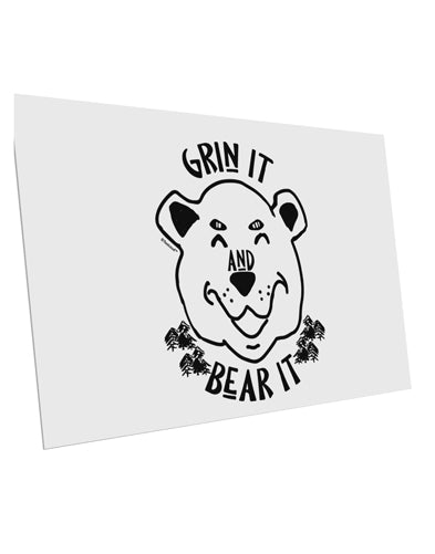 TooLoud Grin and bear it 10 Pack of 6x4 Inch Postcards-Postcards-TooLoud-Davson Sales