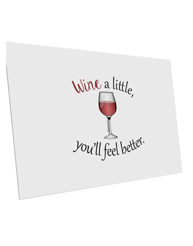 Wine a Little 10 Pack of 6x4&#x22; Postcards by TooLoud-Postcards-TooLoud-White-Davson Sales