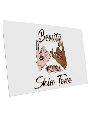 TooLoud Beauty has no skin Tone 10 Pack of 6x4 Inch Postcards