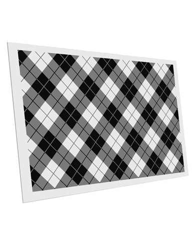Black and White Argyle AOP Collapsible Neoprene Bottle Insulator All Over Print by TooLoud-TooLoud-White-Davson Sales