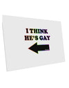 I Think He's Gay Left 10 Pack of 6x4&#x22; Postcards by TooLoud-Postcards-TooLoud-White-Davson Sales