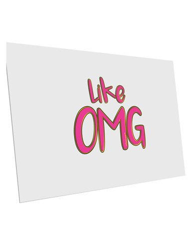 Like OMG 10 Pack of 6x4&#x22; Postcards by TooLoud-Postcards-TooLoud-White-Davson Sales