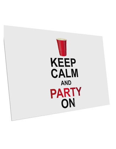 Keep Calm - Party Beer 10 Pack of 6x4&#x22; Postcards-Postcards-TooLoud-White-Davson Sales