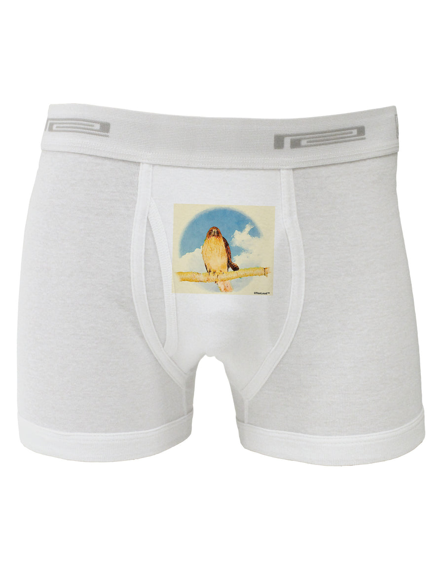 Red-tailed Hawk Boxer Briefs-Boxer Briefs-TooLoud-White-Small-Davson Sales