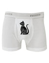 Every Day Is Caturday Cat Silhouette Boxer Briefs by TooLoud-Boxer Briefs-TooLoud-White-Small-Davson Sales