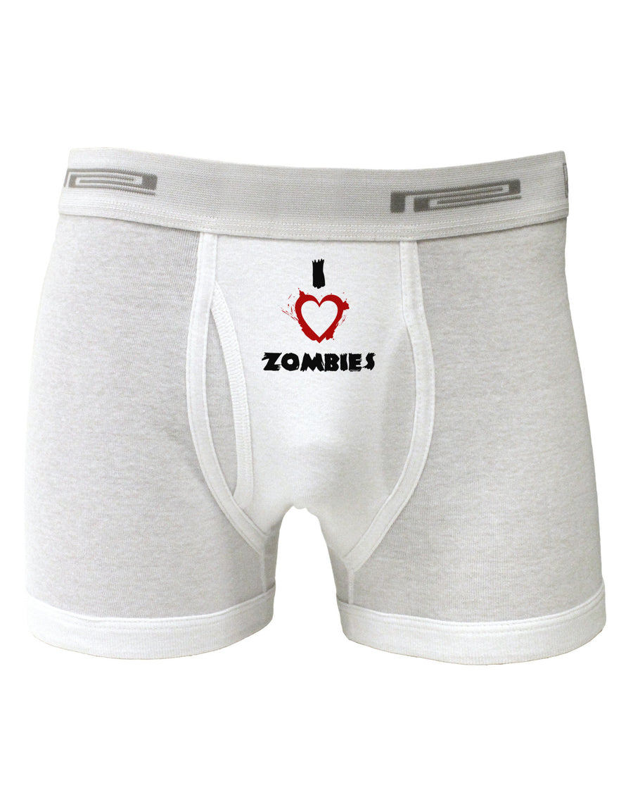 I Heart Zombies - Bloody Heart Boxer Briefs-Boxer Briefs-TooLoud-White-Small-Davson Sales