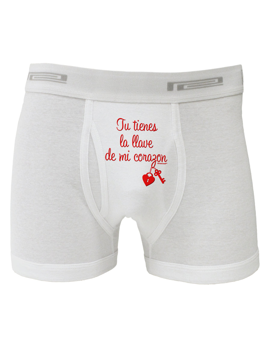 Tu Tienes La Llave De Mi Corazon Boxer Briefs by TooLoud-Boxer Briefs-TooLoud-White-Small-Davson Sales