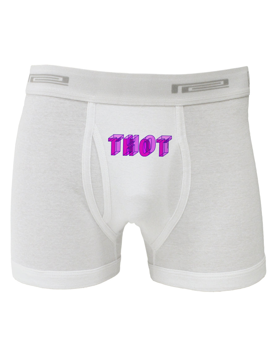 THOT Artistic Text Boxer Briefs-Boxer Briefs-TooLoud-White-Small-Davson Sales