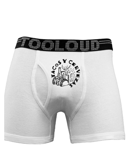 Tacos Y Cervezas Boxer Briefs-Boxer Briefs-TooLoud-White-Small-Davson Sales