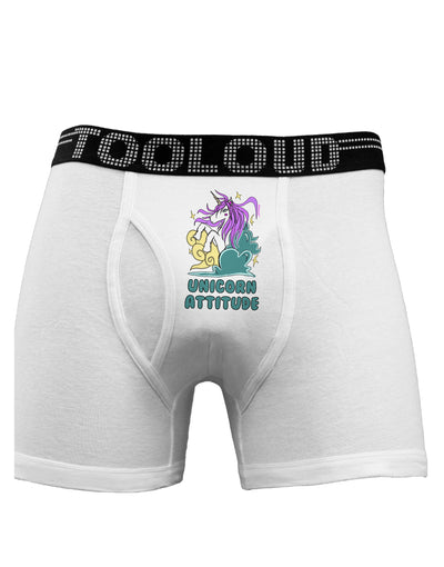 Unicorn Attitude Boxer Briefs-Boxer Briefs-TooLoud-White-Small-Davson Sales