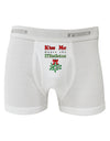 Kiss Me Under the Mistletoe Christmas Boxer Briefs-Boxer Briefs-TooLoud-White-Small-Davson Sales