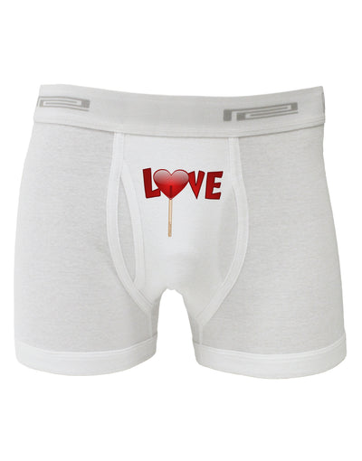 Love Lollipop Boxer Briefs-Boxer Briefs-TooLoud-White-Small-Davson Sales