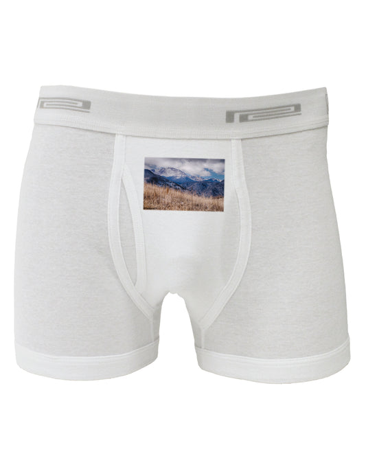 Pikes Peak CO Mountains Boxer Briefs by TooLoud-Boxer Briefs-TooLoud-White-Small-Davson Sales
