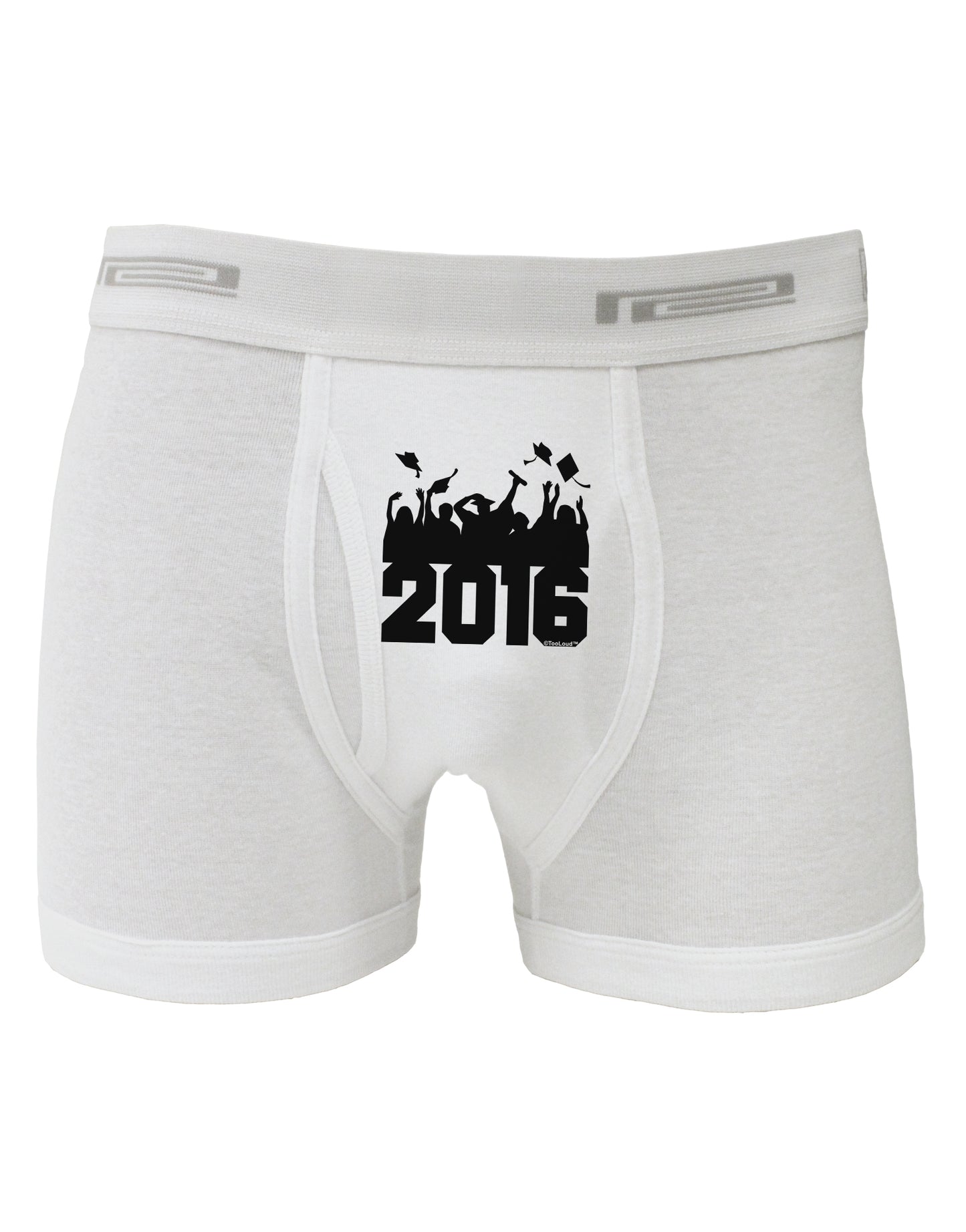 Current Year Graduation BnW Boxer Briefs-Boxer Briefs-TooLoud-White-Small-Davson Sales