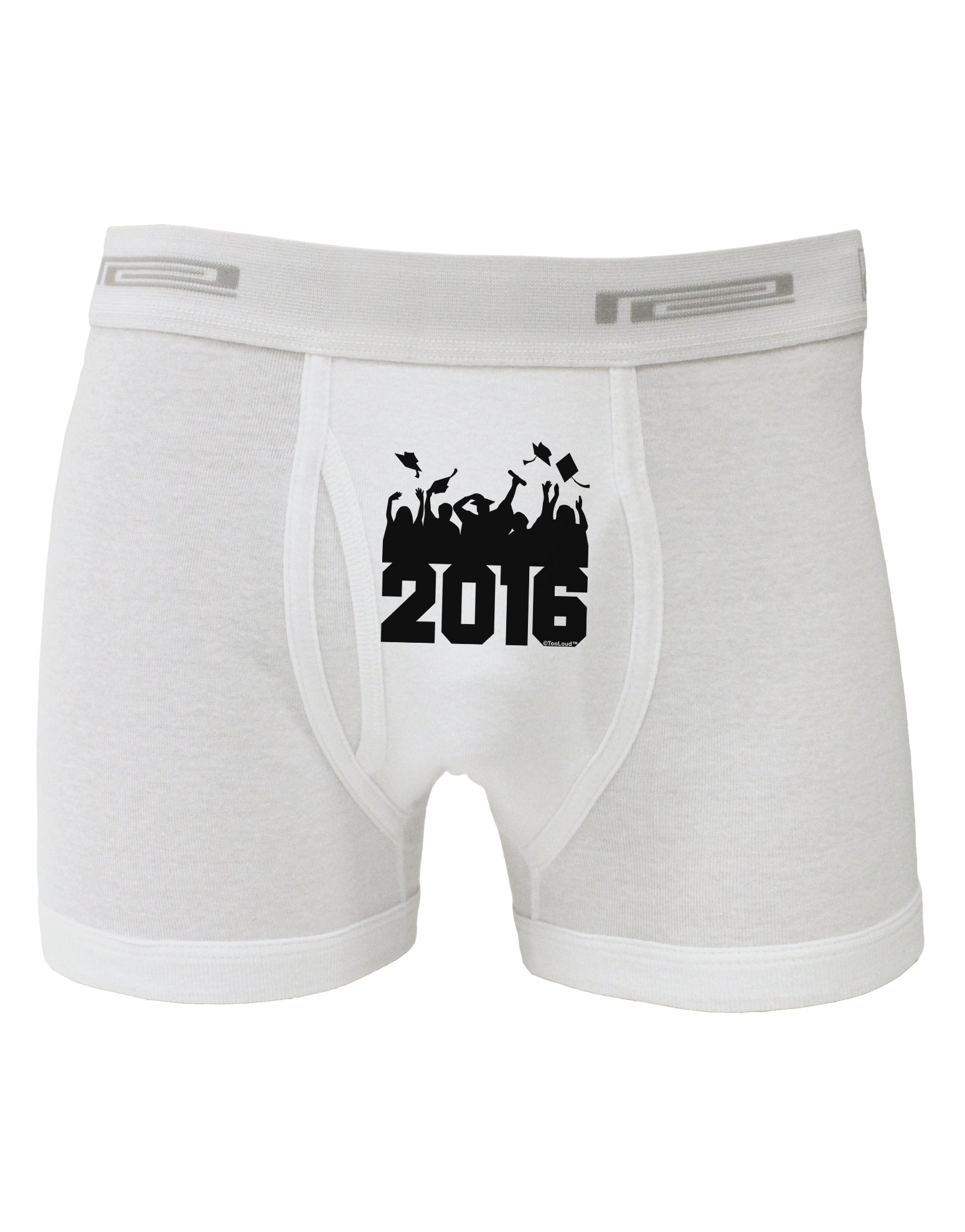 Current Year Graduation BnW Boxer Briefs-Boxer Briefs-TooLoud-White-Small-Davson Sales