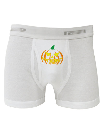 Happy Halloween Jack Yellow Boxer Briefs-Boxer Briefs-TooLoud-White-Small-Davson Sales