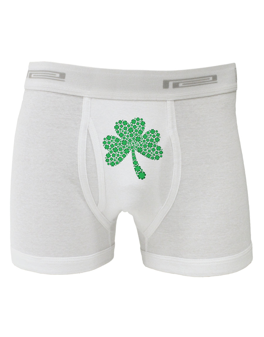 St. Patrick's Day Shamrock Design - Shamrocks Boxer Briefs by TooLoud-Boxer Briefs-TooLoud-White-Small-Davson Sales