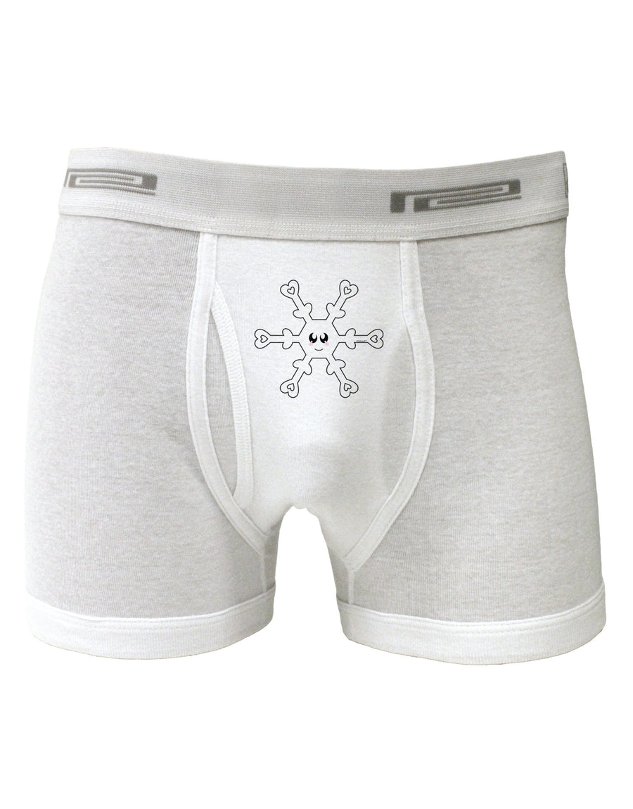 Cute Snowflake Christmas Boxer Briefs-Boxer Briefs-TooLoud-White-Small-Davson Sales