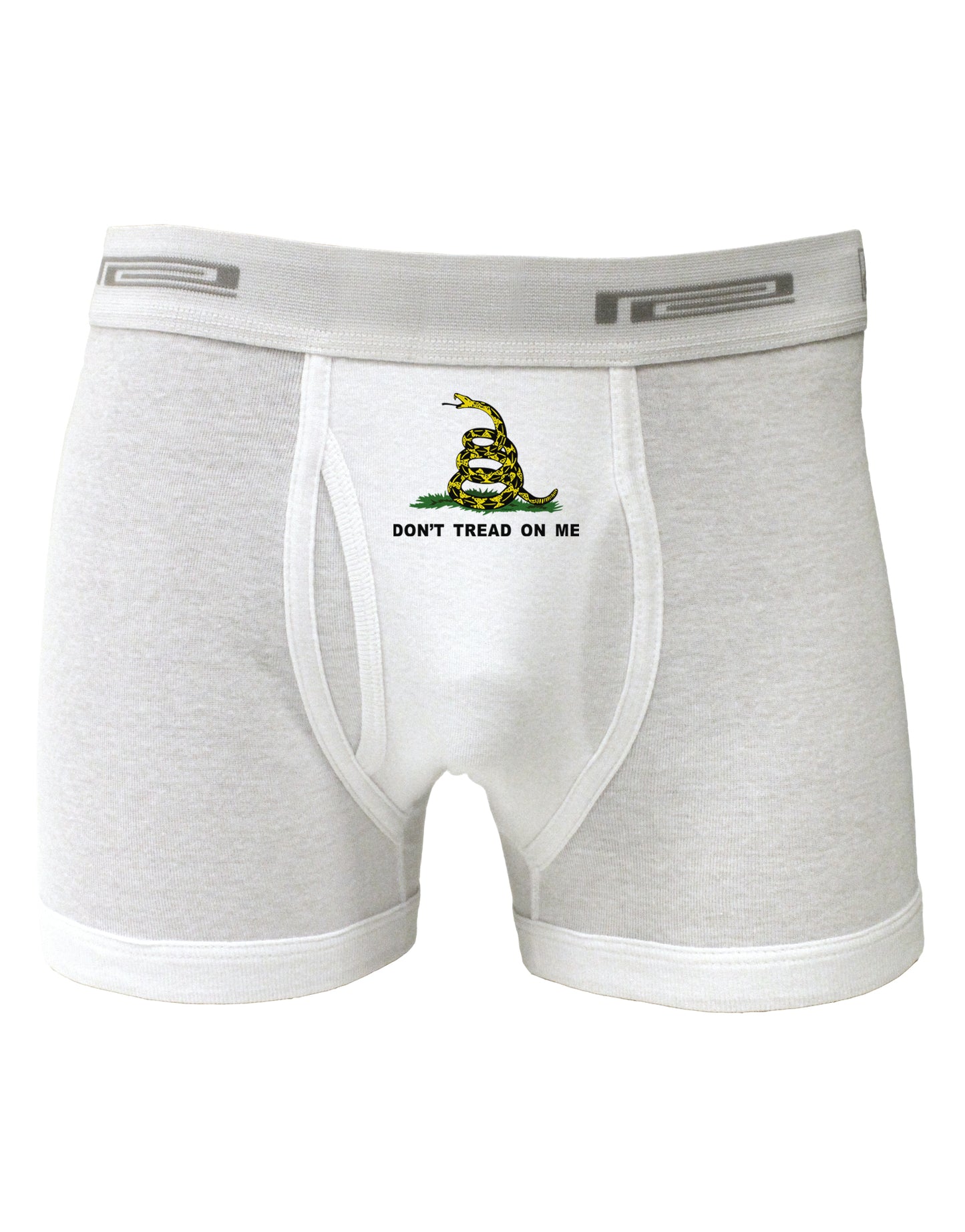 Don't Tread On Me Gadsden Flag Rattlesnake Boxer Briefs-Boxer Briefs-TooLoud-White-Small-Davson Sales