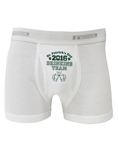 St Patricks Day Drinking Team Boxer Briefs-Boxer Briefs-TooLoud-White-Small-Davson Sales