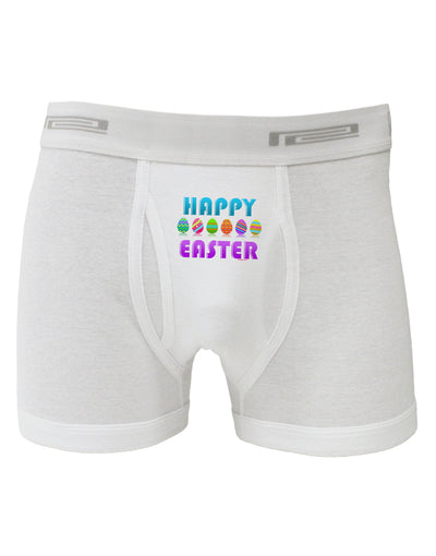 Happy Easter Decorated Eggs Boxer Briefs-Boxer Briefs-TooLoud-White-Small-Davson Sales