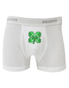 Pixel Four Leaf Clover Boxer Briefs-Boxer Briefs-TooLoud-White-Small-Davson Sales