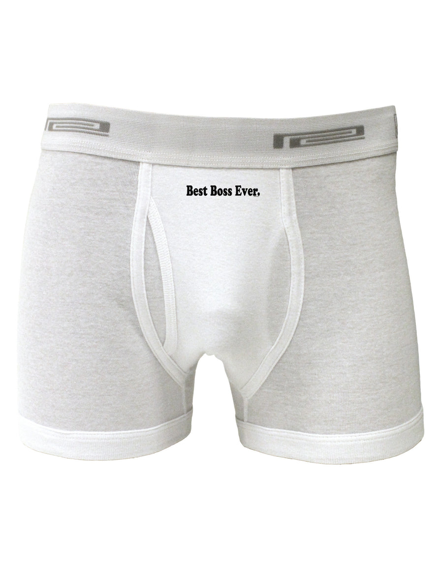 Best Boss Ever Text - Boss Day Boxer Briefs-Boxer Briefs-TooLoud-White-Small-Davson Sales