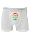 Rainbow Distressed Feminism Symbol Boxer Briefs-Boxer Briefs-TooLoud-White-Small-Davson Sales