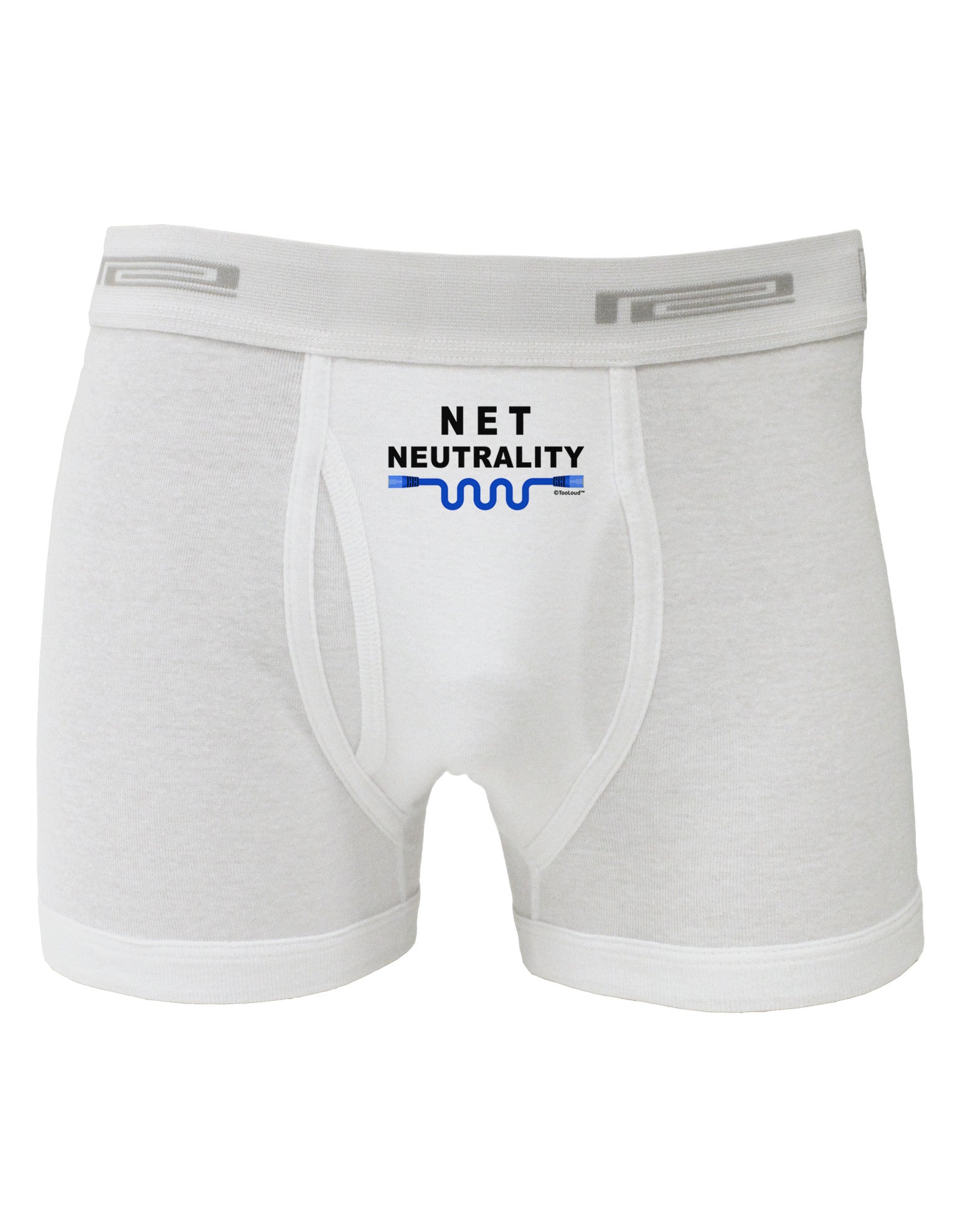Net Neutrality Boxer Briefs-Boxer Briefs-TooLoud-White-Small-Davson Sales