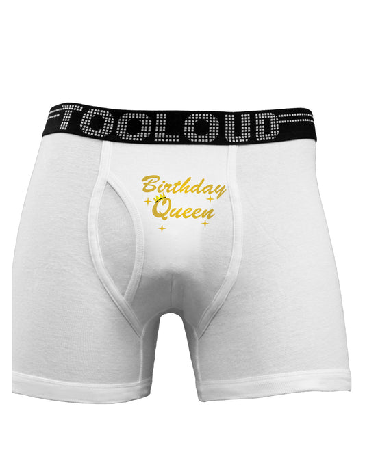 Birthday Queen Text Boxer Briefs by TooLoud-Boxer Briefs-TooLoud-White-Small-Davson Sales
