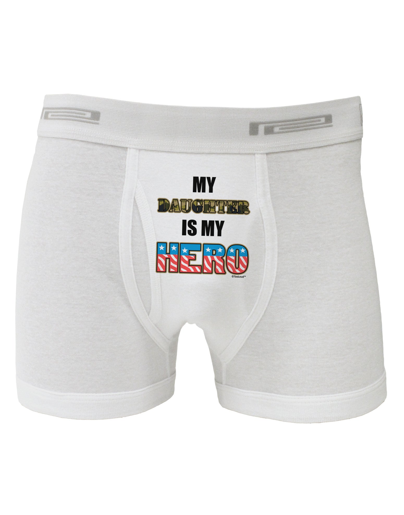 My Daughter is My Hero - Armed Forces Boxer Briefs by TooLoud-Boxer Briefs-TooLoud-White-Small-Davson Sales