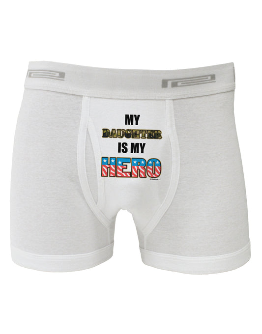 My Daughter is My Hero - Armed Forces Boxer Briefs by TooLoud-Boxer Briefs-TooLoud-White-Small-Davson Sales