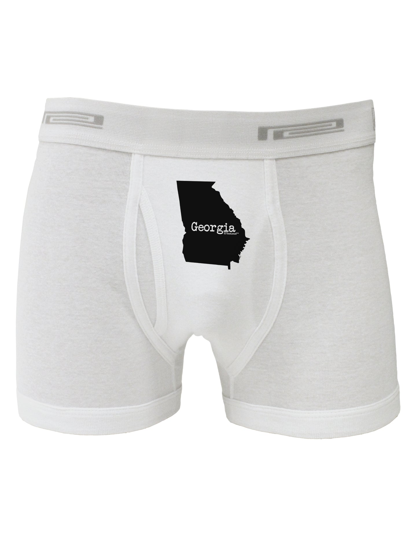 Georgia - United States Shape Boxer Briefs by TooLoud-Boxer Briefs-TooLoud-White-Small-Davson Sales