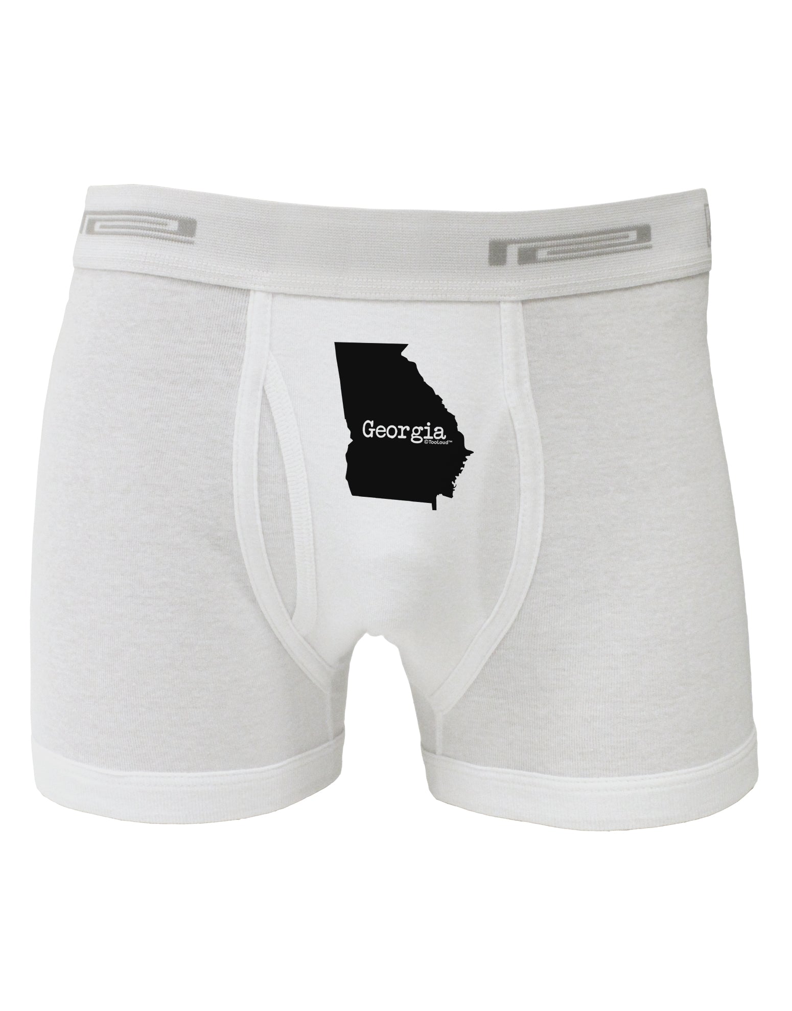 Georgia - United States Shape Boxer Briefs by TooLoud-Boxer Briefs-TooLoud-White-Small-Davson Sales