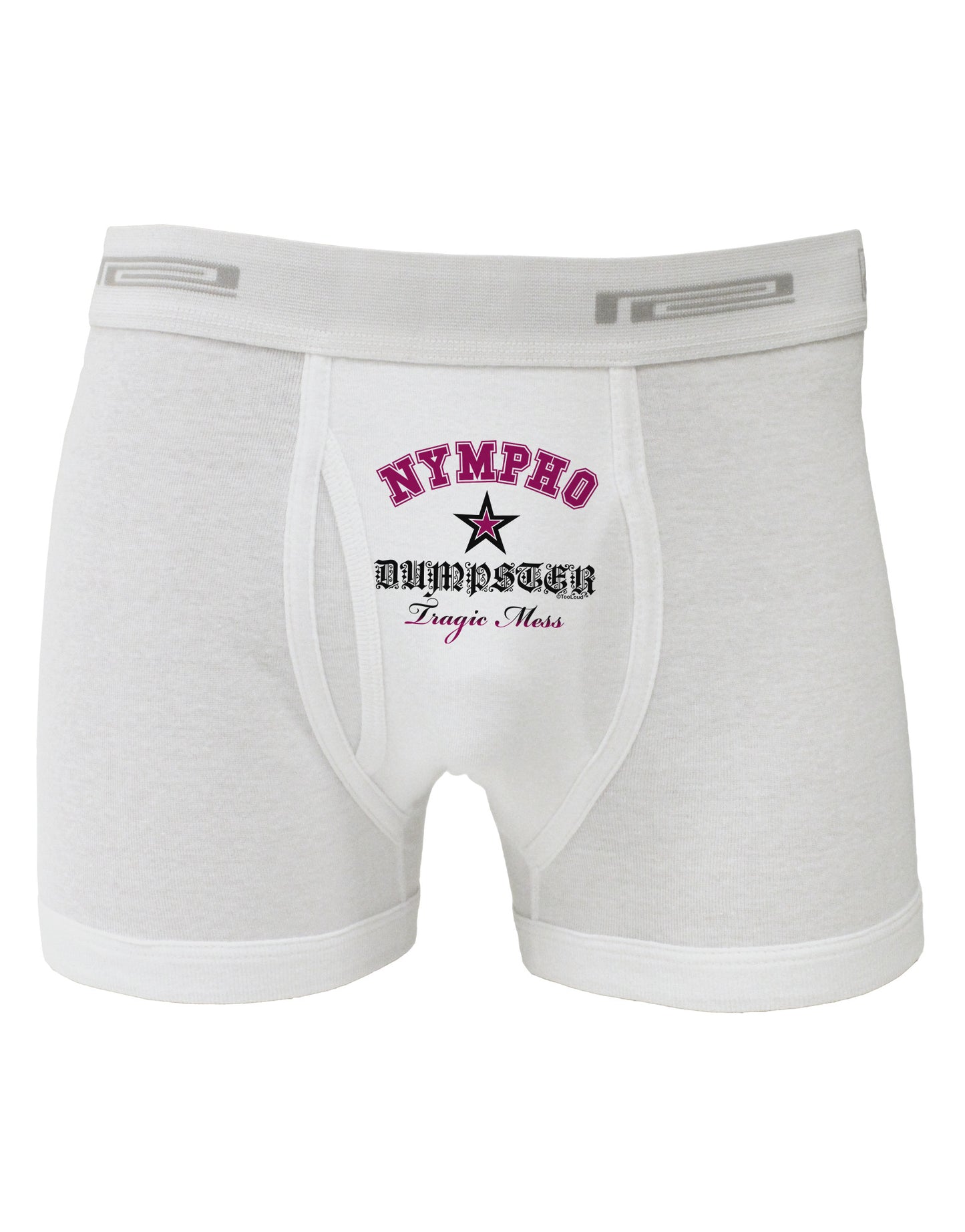 Nympho Dumpster Tragic Mess Boxer Briefs by-Boxer Briefs-TooLoud-White-Small-Davson Sales
