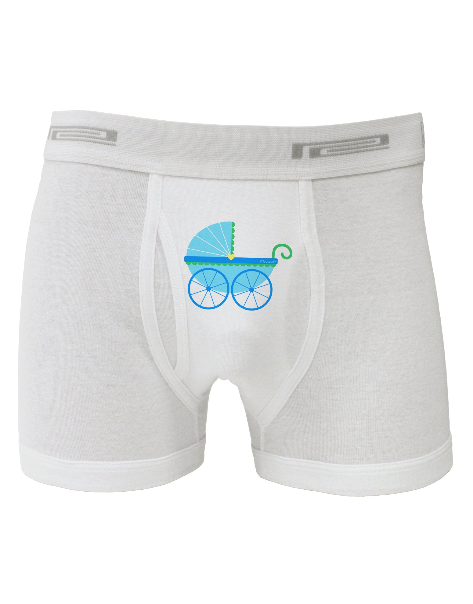 Baby Boy Carriage Boxer Briefs-Boxer Briefs-TooLoud-White-Small-Davson Sales