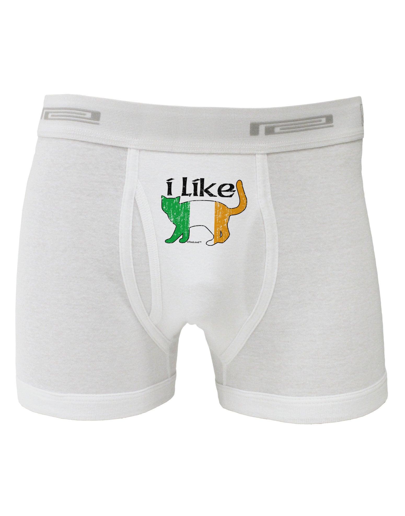 I Like Irish Cat Silhouette Boxer Briefs by TooLoud-Boxer Briefs-TooLoud-White-Small-Davson Sales